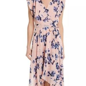Eliza J Floral Faux-Wrap Maxi Dress